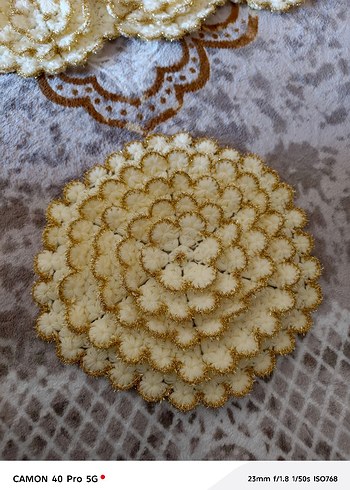 Bej Dantelli Bohem Saç Aksesuarı - Görsel 3