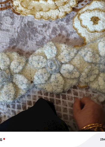 Bej Dantelli Bohem Saç Aksesuarı - Görsel 4