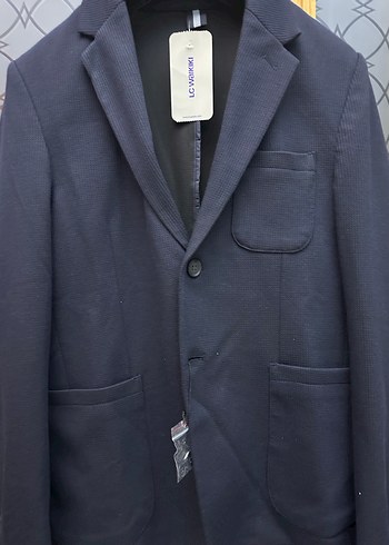 Düğmeli Lacivert Erkek Takım Ceketi - Görsel 2