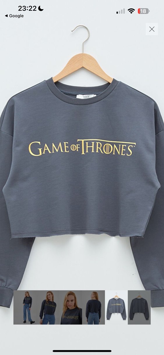 Game of Thrones Baskılı Kadın Sweatshirt - Görsel 2