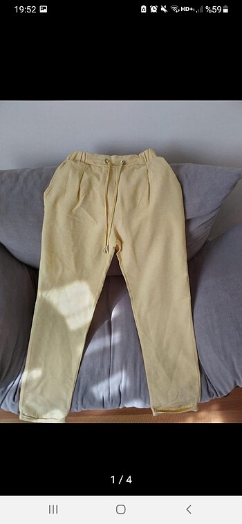 Sarı yazlık pantolon