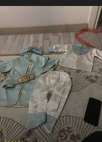 Diğer Mint yeşili bebek mevlut sünnet kıyafeti