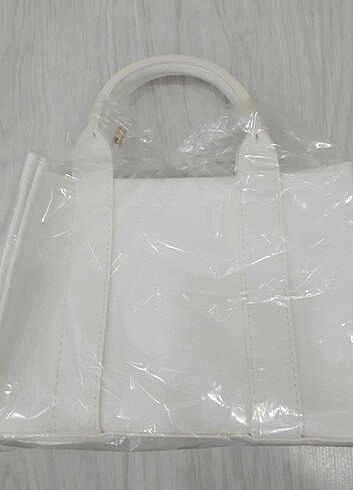  Beden beyaz Renk TOTE BAG Kadın Kol Çantası 