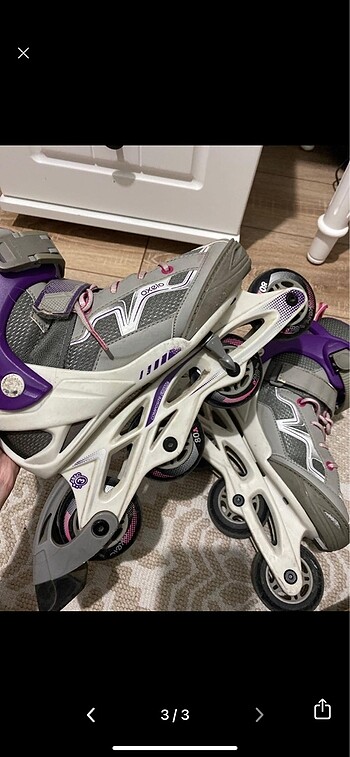38 Beden DECATHLON OXELO gri-mor paten