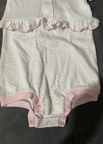 Bebek Kız Beyaz Fırfırlı Tulum - Görsel 2