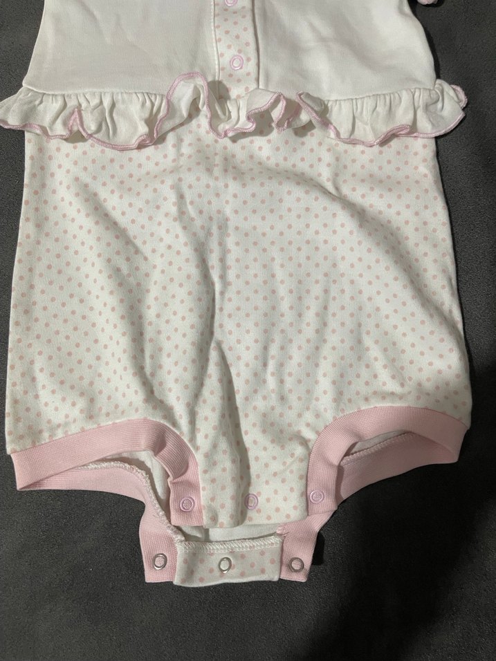 Bebek Kız Beyaz Fırfırlı Tulum - Görsel 2