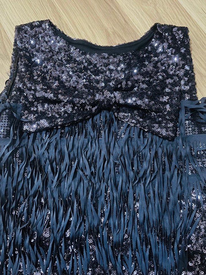 Püsküllü Mini Mavi Kadın Abiye Elbise - Görsel 2