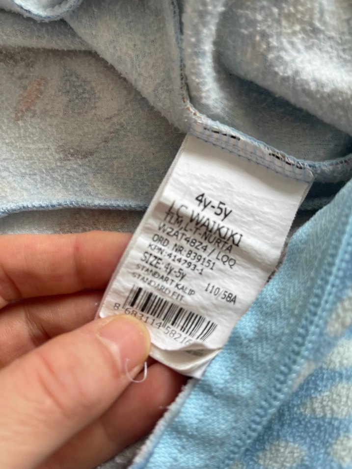 Kız Çocuk Mavi Fermuarlı Polar Tulum - Görsel 3