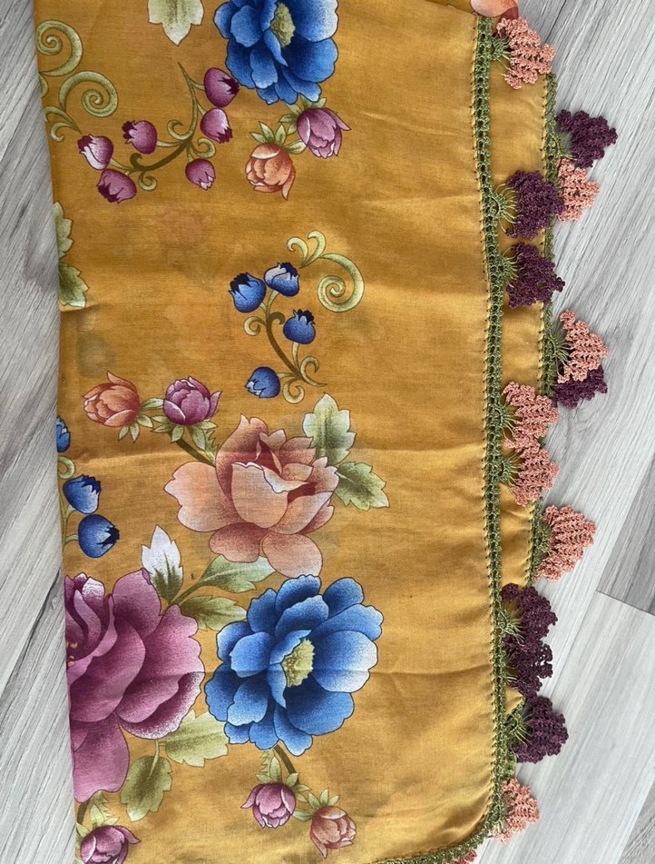 Dantel Detaylı Bohem şal - Görsel 2