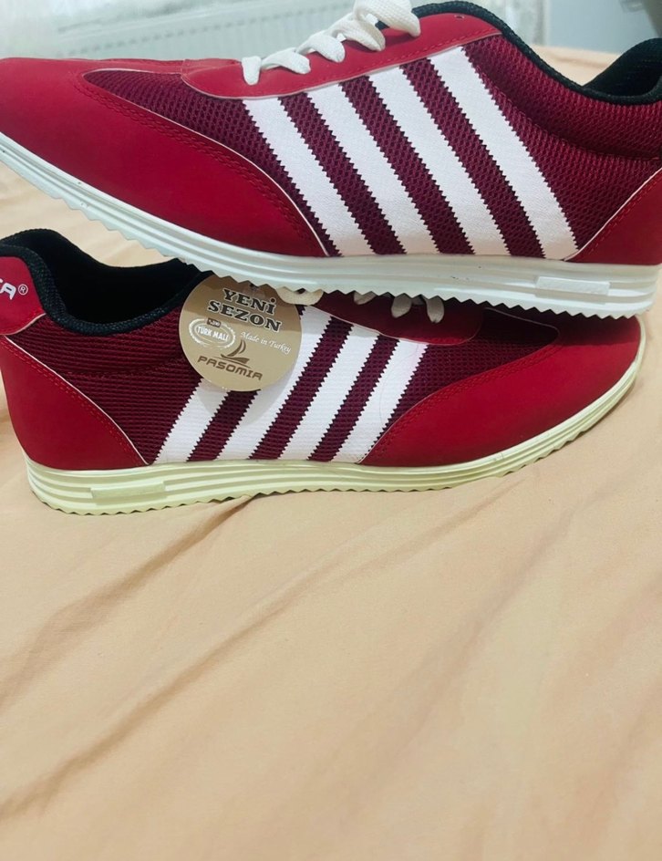 Kırmızı Elastik Bağcıklı Erkek Spor Ayakkabı - Görsel 2