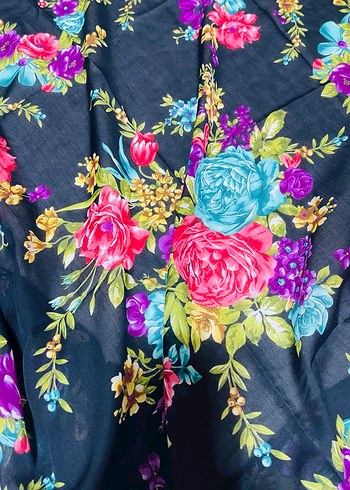 Renkli Fırfırlı Bohem Kadın Şal - Görsel 2