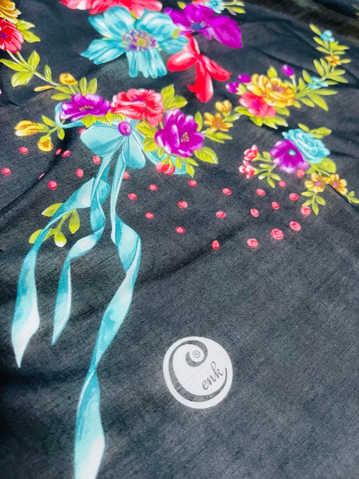 Renkli Fırfırlı Bohem Kadın Şal - Görsel 3