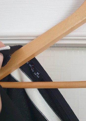 Zebra Desenli Siyah Midi Ofis Elbisesi - Görsel 5