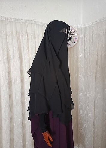 Gölgeli detaylı khimar sufle