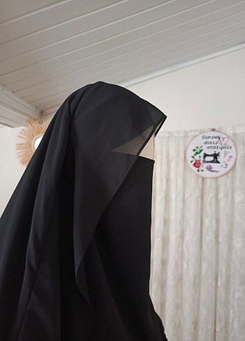 Beden Gölgeli detaylı khimar sufle