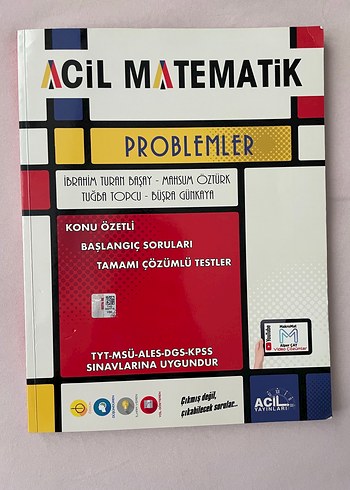 Acil Matematik Problemler Konu Özetli Kitap