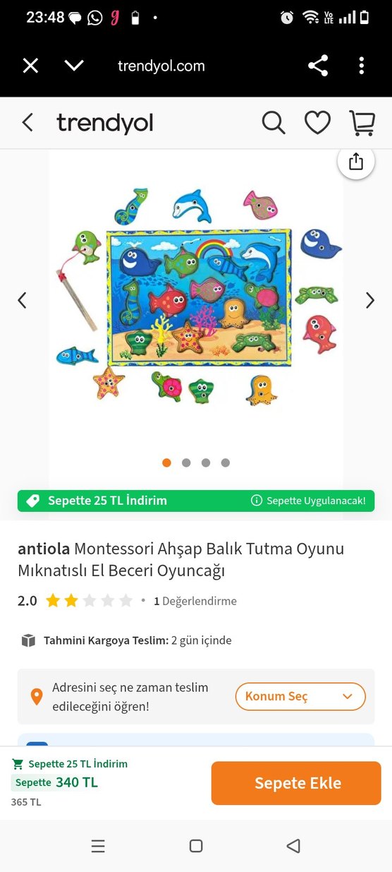 İkili Fiyat!!! Beşli Bultak  ve Mıknatıslı Balık tutma oyunu - Görsel 3