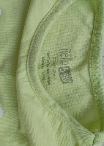 Kız Çocuk Yeşil Baskılı Kısa Kollu Tişört - Görsel 2