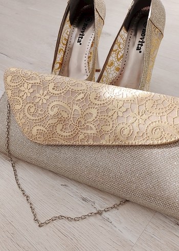 Abiye ayakkabı ve uyumlu canta - Görsel 2