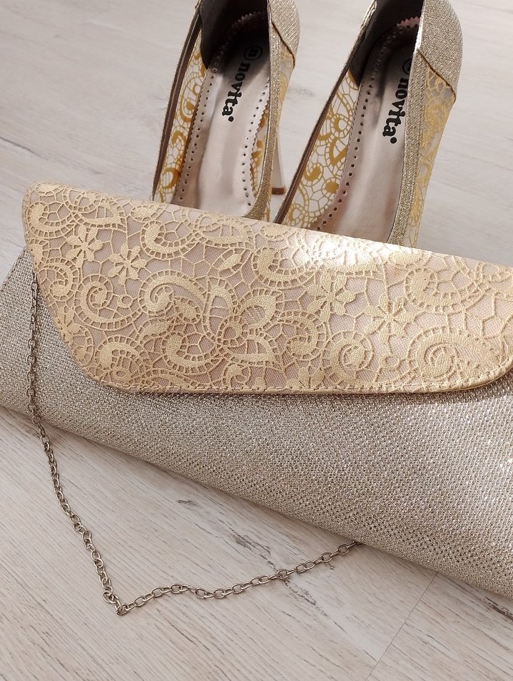 Abiye ayakkabı ve uyumlu canta - Görsel 2