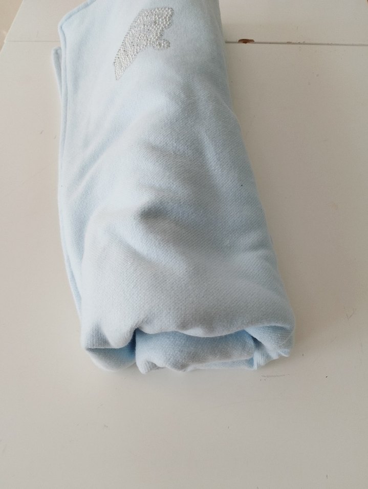 Sıfır!!!Nakışlı Mavi Çocuk Battaniyesi - Görsel 2