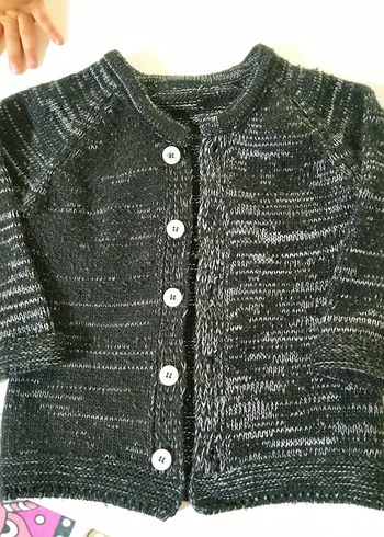 Gri Örgü Hırka - Görsel 2