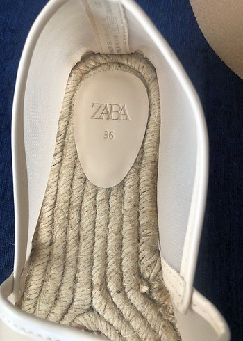 Beyaz Minimalist Kadın Espadril - Görsel 4