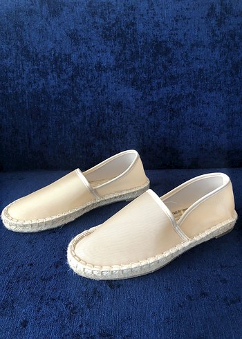 Beyaz Minimalist Kadın Espadril - Görsel 2
