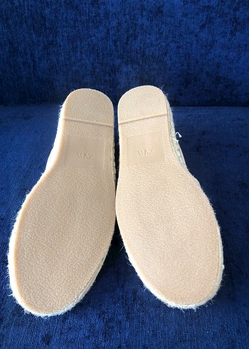 Beyaz Minimalist Kadın Espadril - Görsel 3