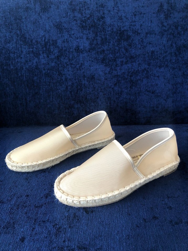 Beyaz Minimalist Kadın Espadril - Görsel 2