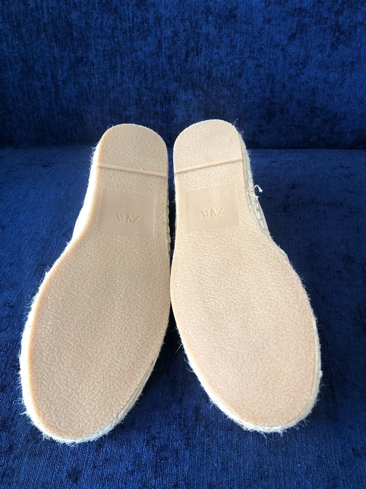 Beyaz Minimalist Kadın Espadril - Görsel 3