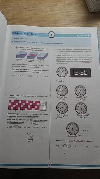 Beden Renk tyt matematik deneme