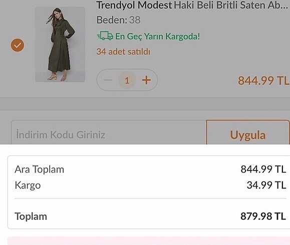 36 Beden SATEN ELBISE