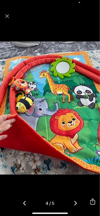  Beden Renk Bebek aktivite oyun halısı