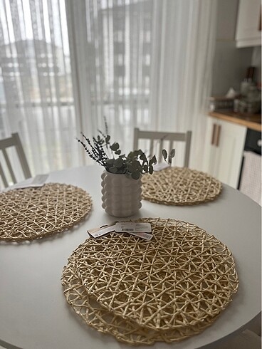 Hasır supla Amerikan servis 6 adet - Görsel 9