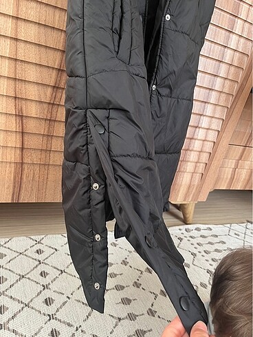 Touche siyah tesettür şişme yelek - Görsel 6