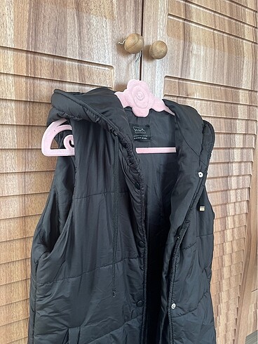 Touche siyah tesettür şişme yelek - Görsel 8