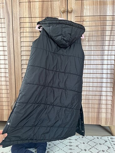 Touche siyah tesettür şişme yelek - Görsel 9