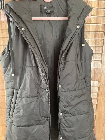 Touche siyah tesettür şişme yelek - Görsel 12