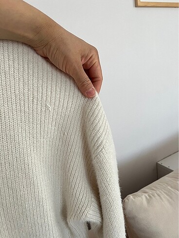 H&M krem kazak M L XL - Görsel 9