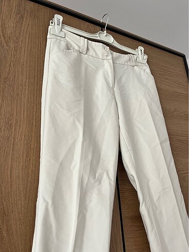 Koton krem beyaz kumaş pantolon s 36 beden - Görsel 3