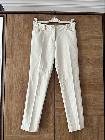 Koton krem beyaz kumaş pantolon s 36 beden - Görsel 2
