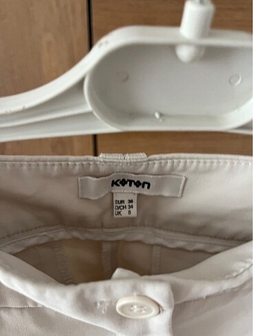 Koton krem beyaz kumaş pantolon s 36 beden - Görsel 9