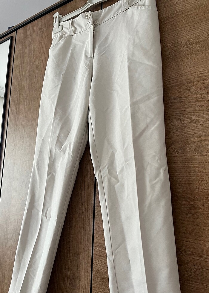 Koton krem beyaz kumaş pantolon s 36 beden - Görsel 4