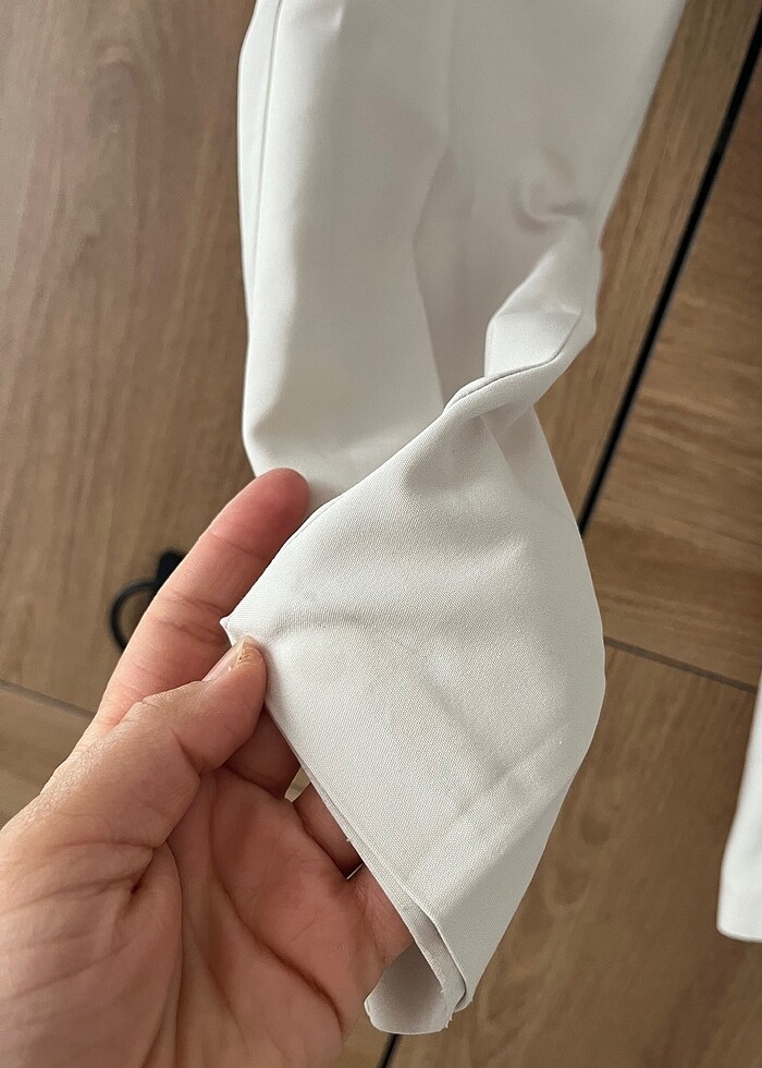 Koton krem beyaz kumaş pantolon s 36 beden - Görsel 5