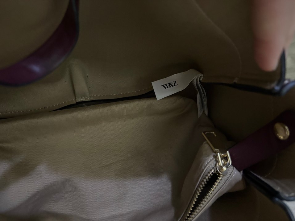 Bordo Deri Kadın Çanta Tokalı - Görsel 3