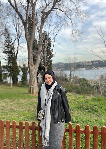 Gri elbise - Görsel 4