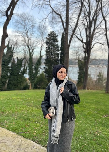 Gri elbise - Görsel 2