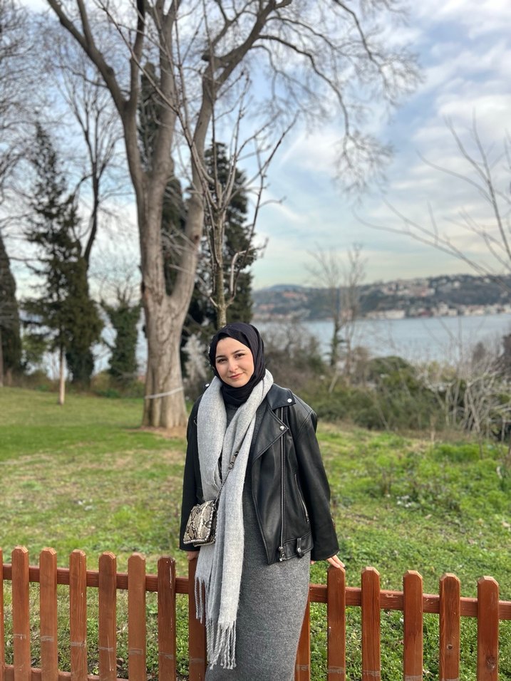 Gri elbise - Görsel 4