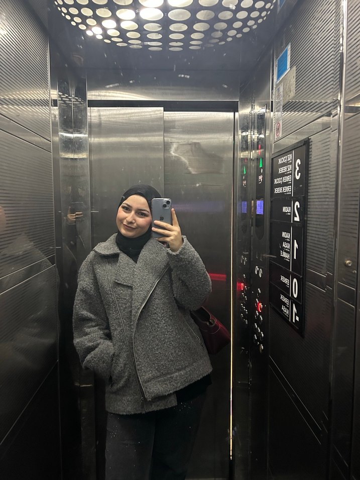 Gri Midi Triko Kadın Kaban - Görsel 3